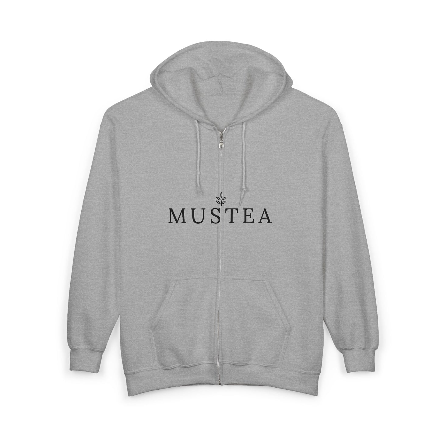Mustea Zip Hoodie — Minimal Tea Lover Full-Zip Sweatshirt