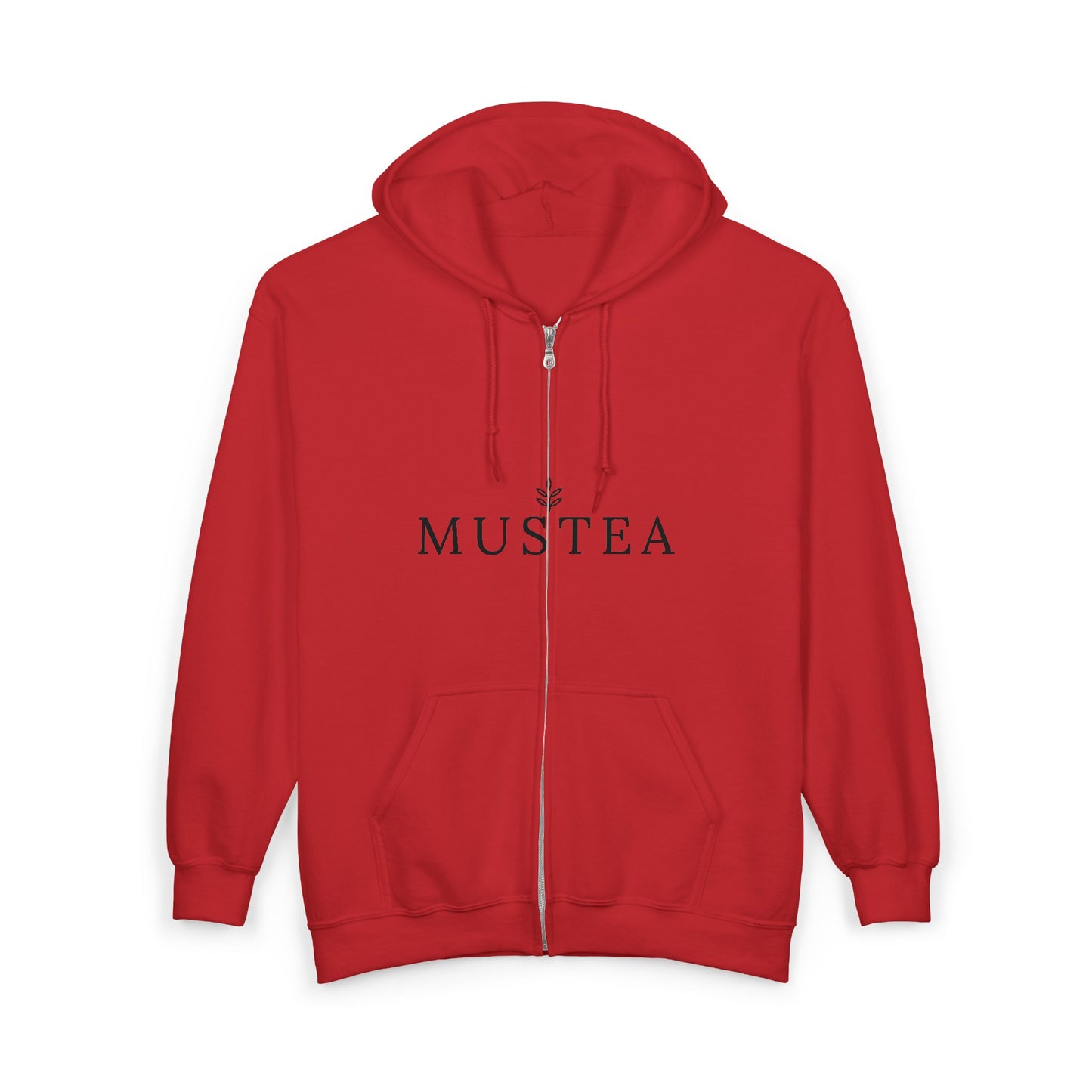 Mustea Zip Hoodie — Minimal Tea Lover Full-Zip Sweatshirt
