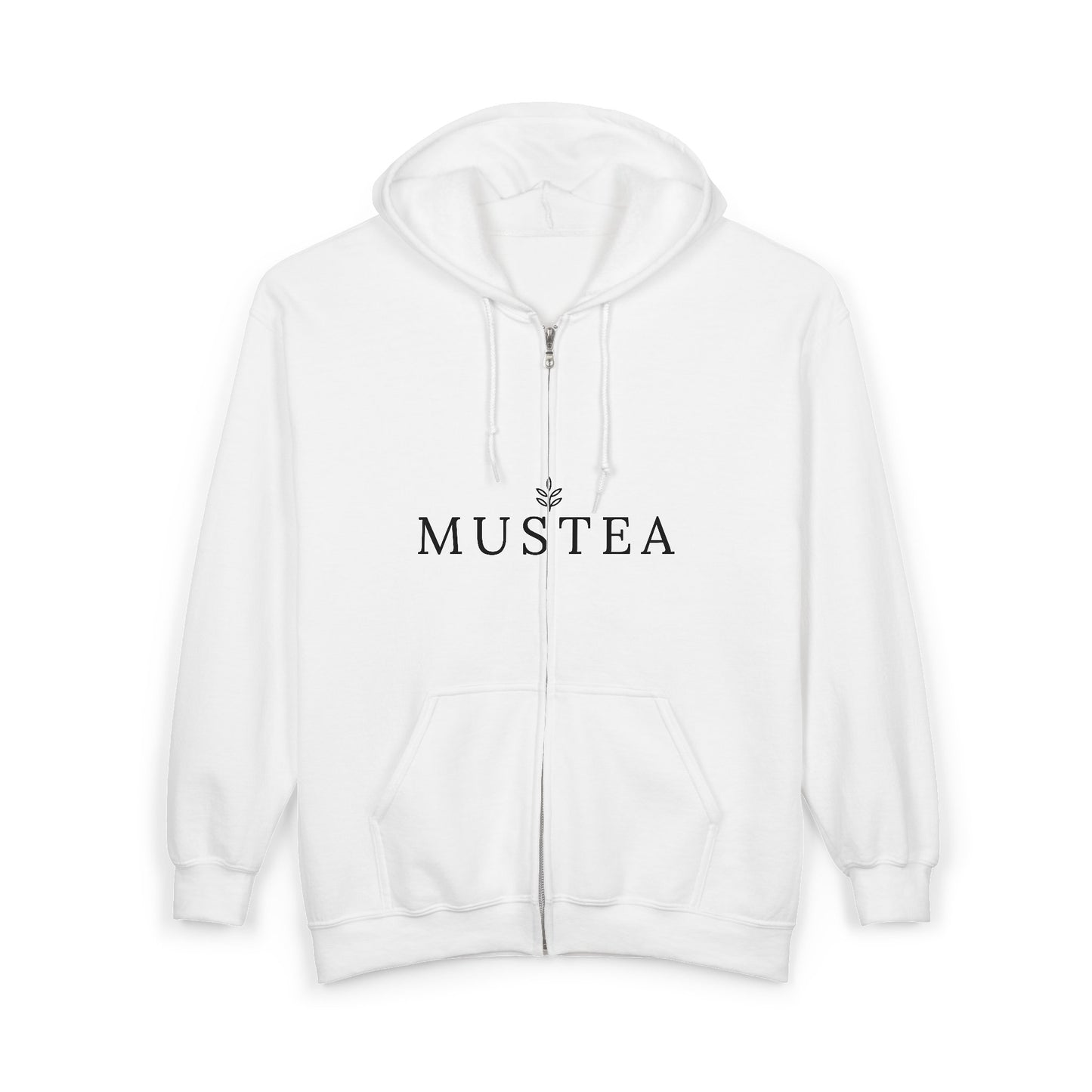Mustea Zip Hoodie — Minimal Tea Lover Full-Zip Sweatshirt