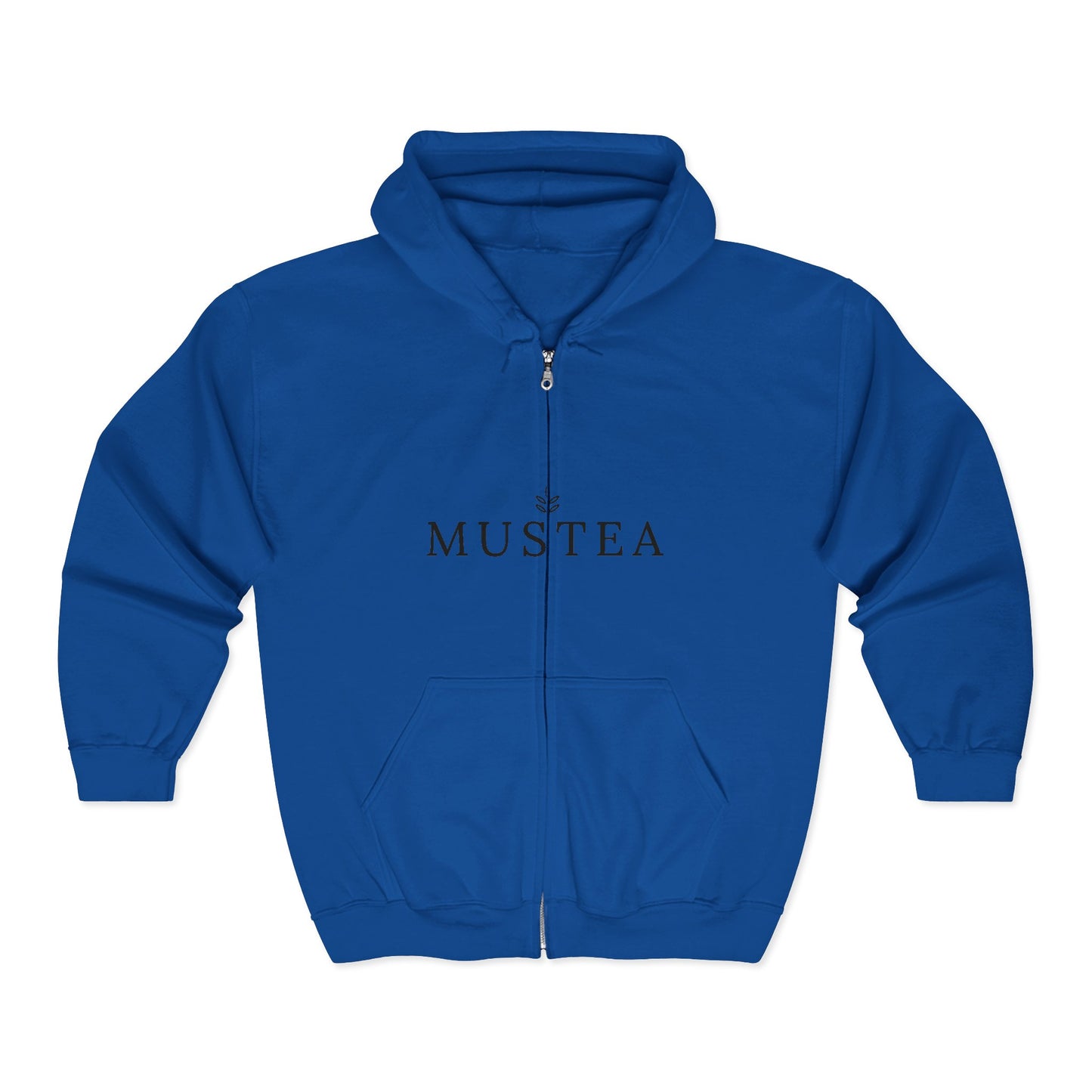Mustea Zip Hoodie — Minimal Tea Lover Full-Zip Sweatshirt