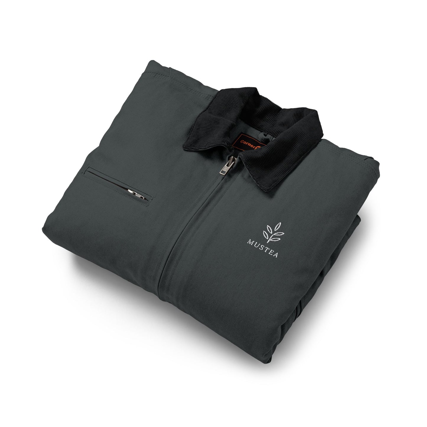 Embroidered Oak Leaf Work MusTea Jacket — Durable CornerStone Duck Cloth