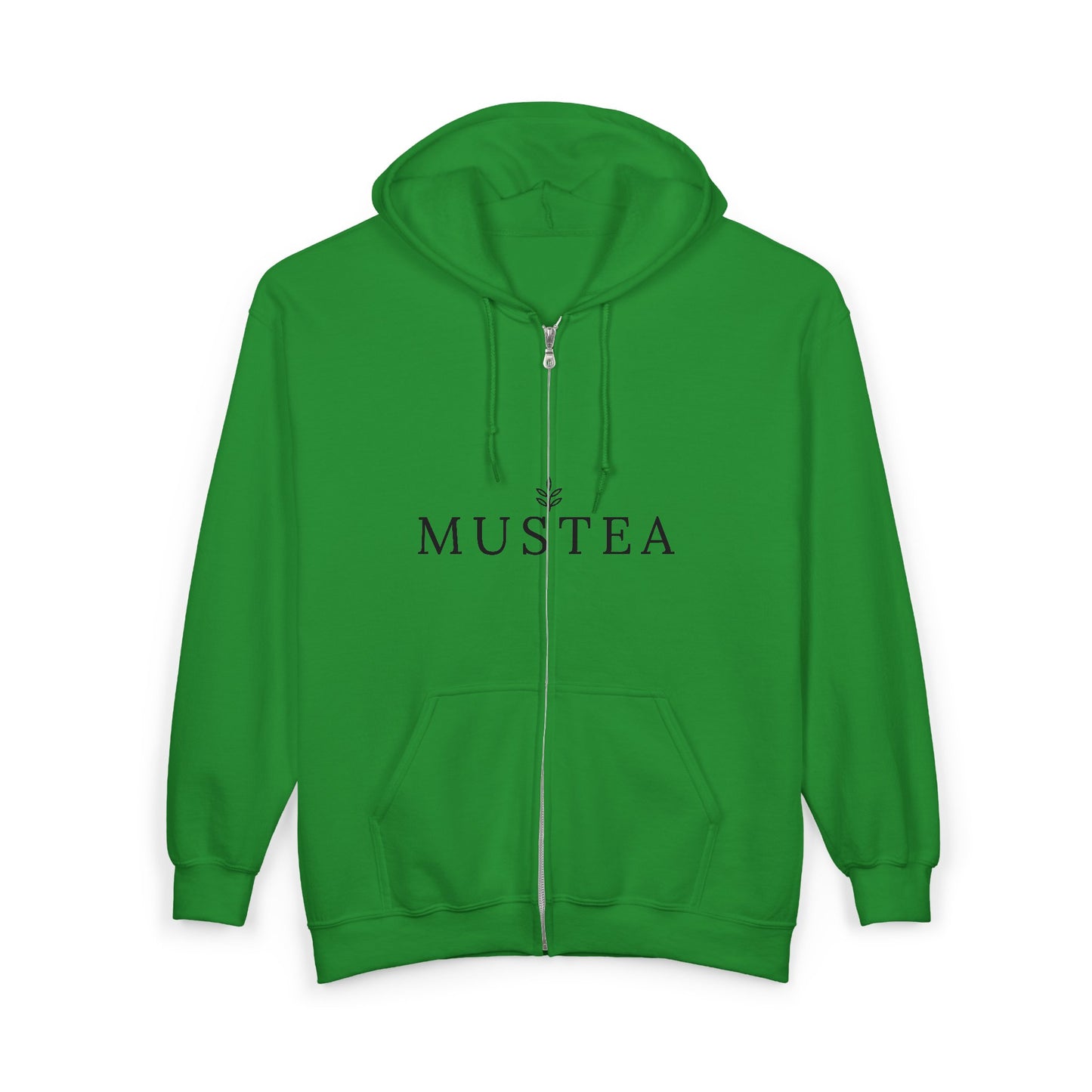 Mustea Zip Hoodie — Minimal Tea Lover Full-Zip Sweatshirt