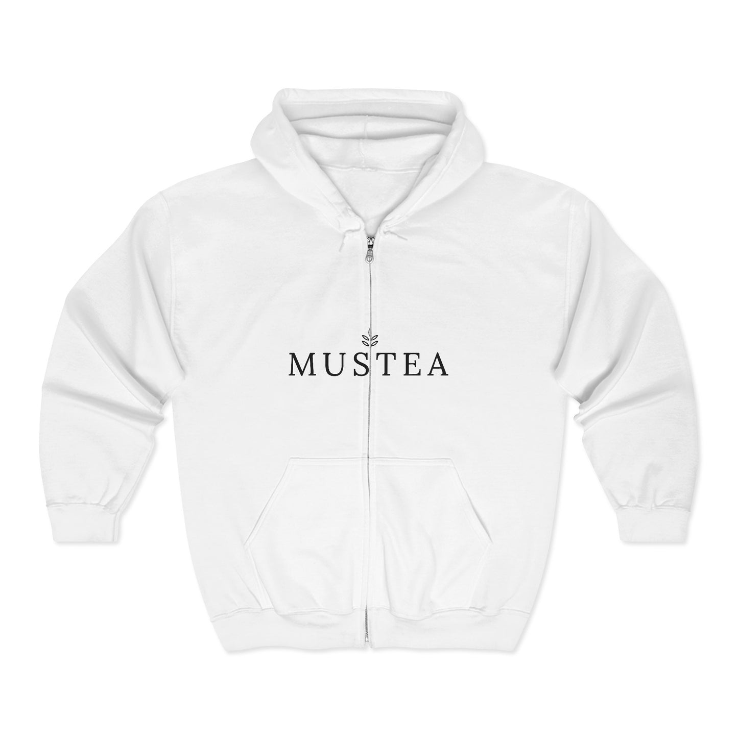 Mustea Zip Hoodie — Minimal Tea Lover Full-Zip Sweatshirt