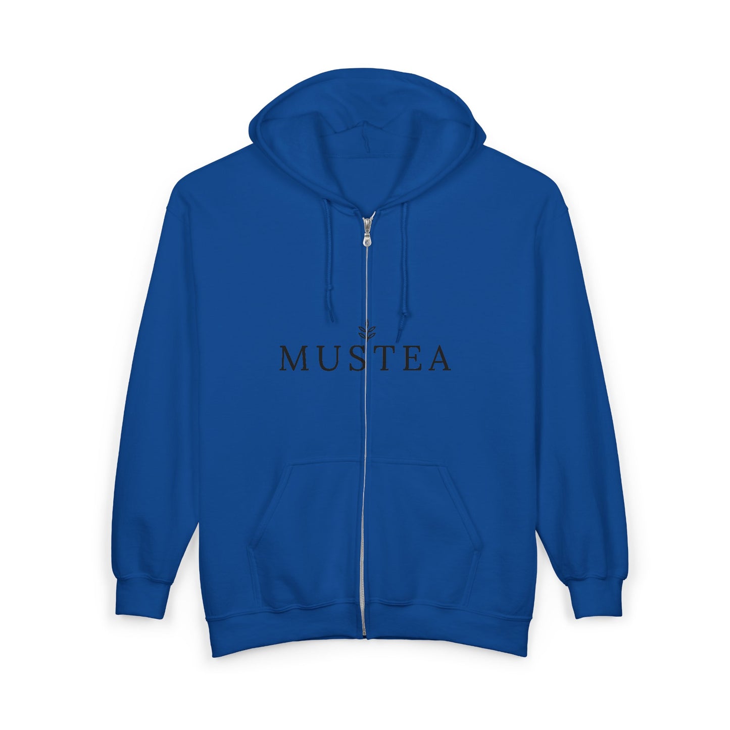 Mustea Zip Hoodie — Minimal Tea Lover Full-Zip Sweatshirt