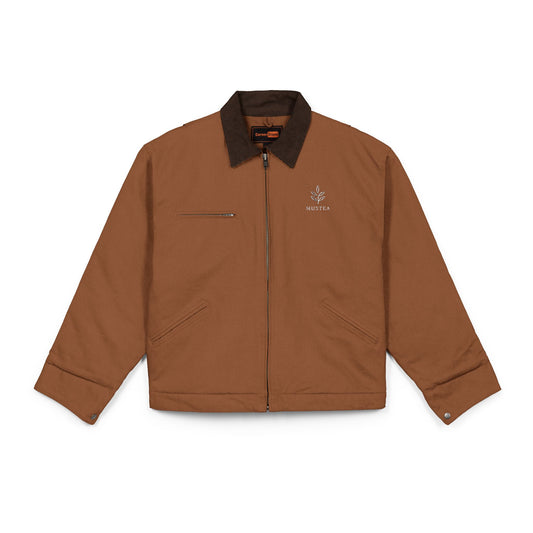 Embroidered Oak Leaf Work MusTea Jacket — Durable CornerStone Duck Cloth